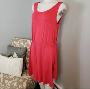 Beachcoco maternity pink dress tie waist